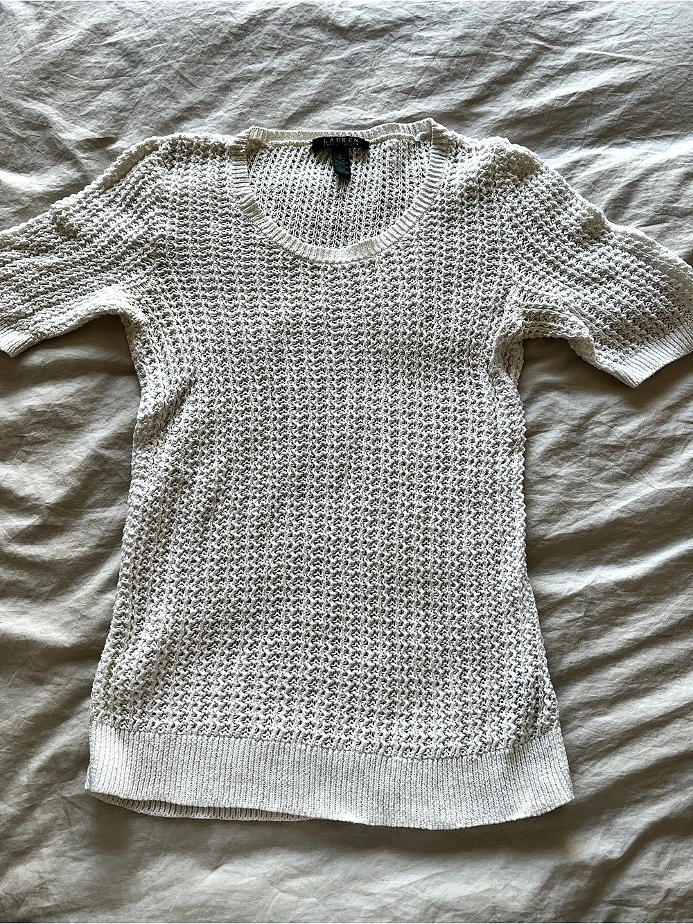 Lauren Ralph Lauren Knit Short Sleeve Sweater